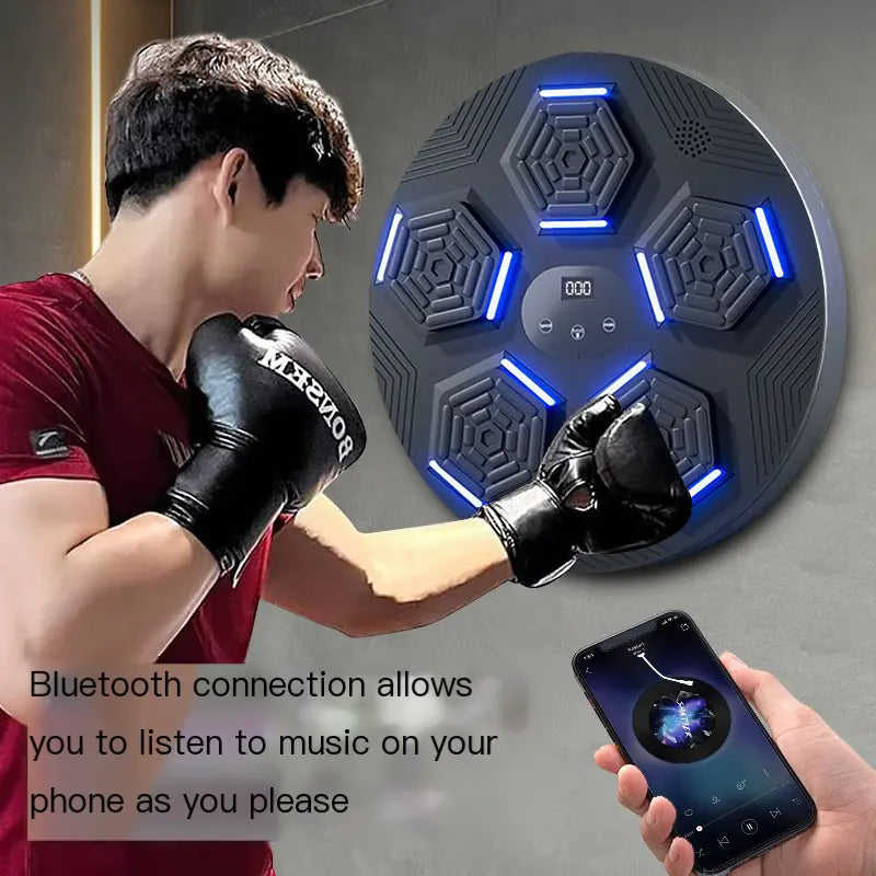 Smart Bluetooth Punching Machine with Light for Home Fitness